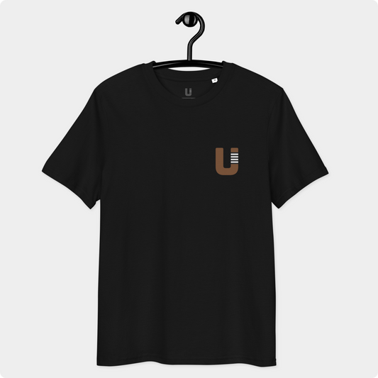 U BJJ Black T-Shirt - Brown Belt