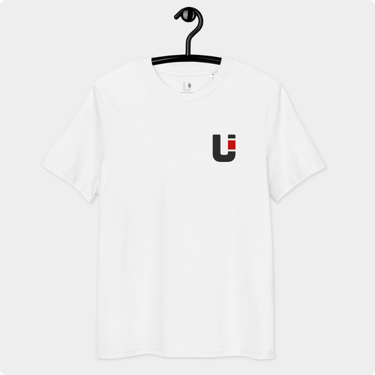 U BJJ White T-Shirt - Black Belt