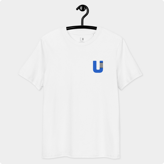 U BJJ White T-Shirt - Blue Belt